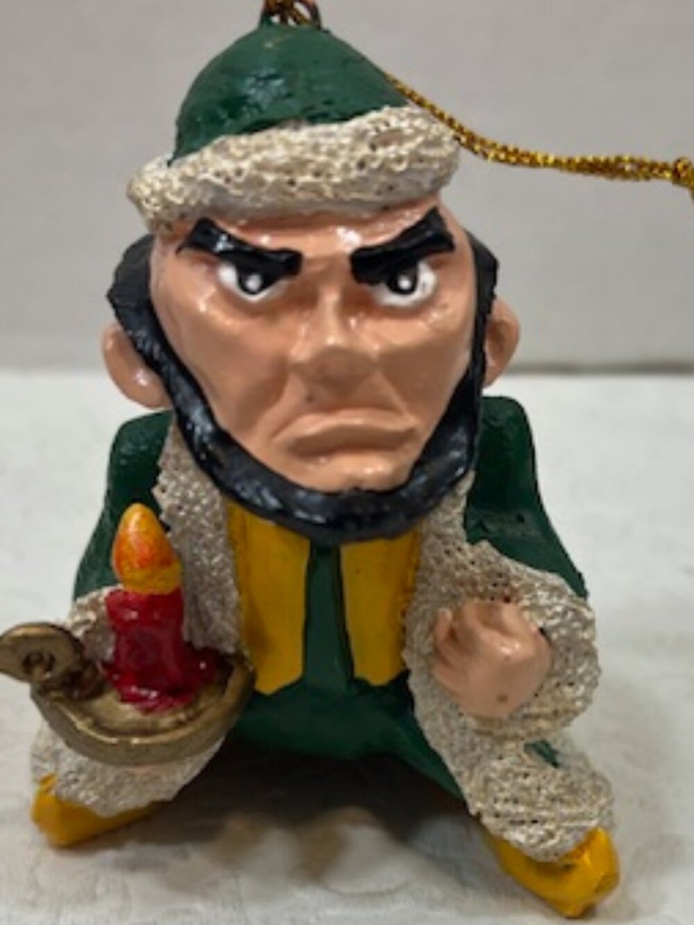 VTG Fighting Irish Notre Dame Mascot Christmas Hanging Ornament Collegiate 3.5"